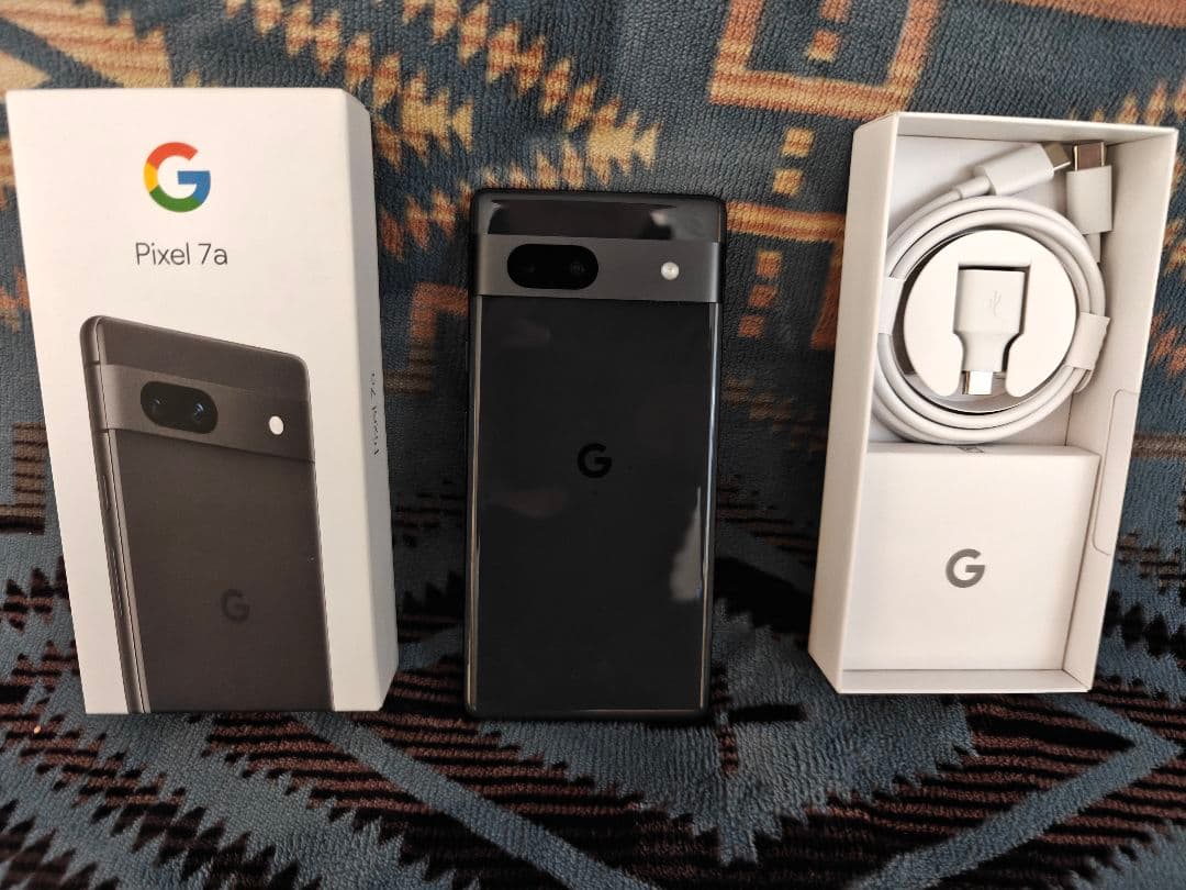 a*）様 Google Pixel 7a 黒色 本体 充電ケーブル付き