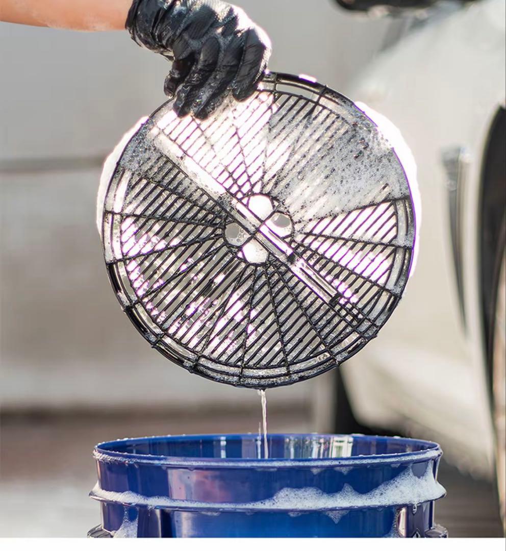 Labocosmetica 洗車バケツ18L＋サイドトレー＋フィルター2種セット