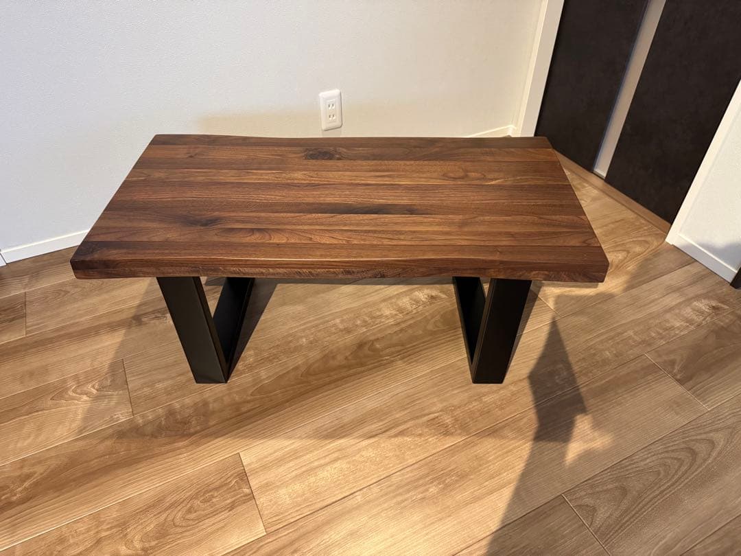 ウォールナット木製リビングテーブル