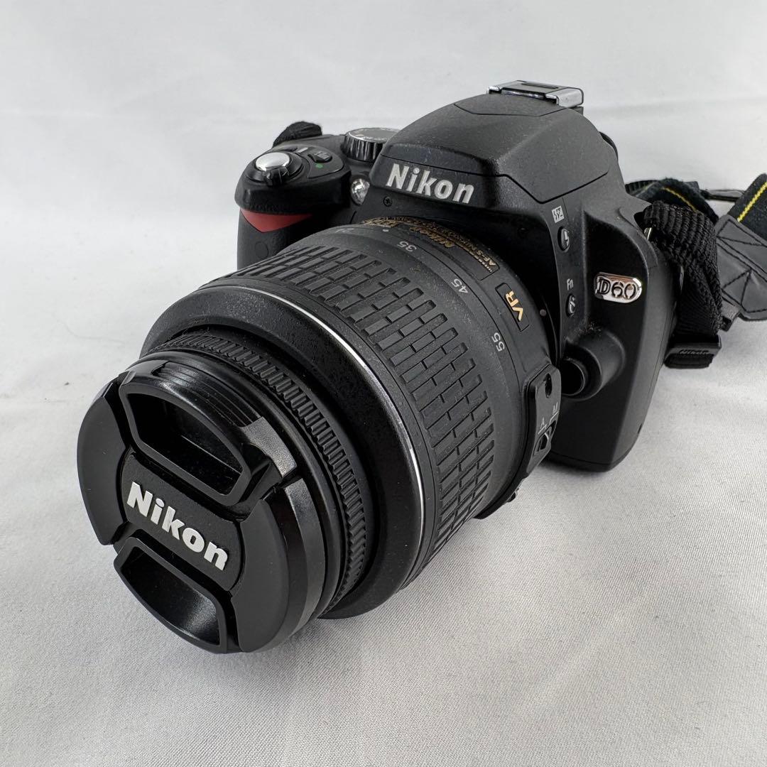 Nikon ニコン デジタル一眼レフカメラ D60 レンズストラップ付き