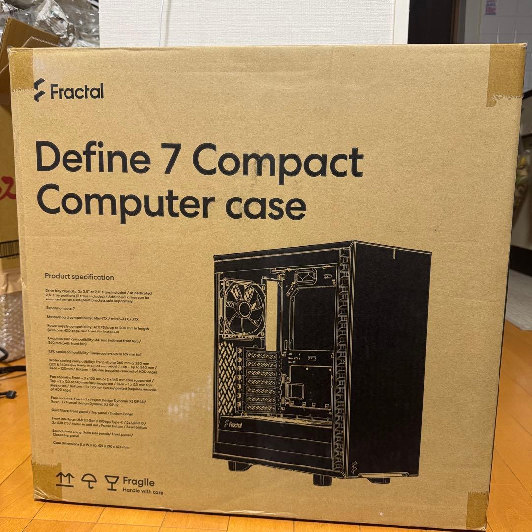 その他 Define 7 Compact Black Dark Glass