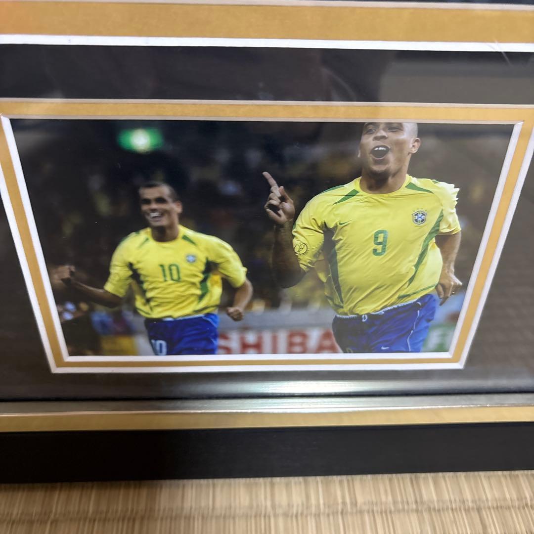 こ*ー様 icons社　ロナウド　直筆サイン入りユニフォーム　額装済み　ブラジル