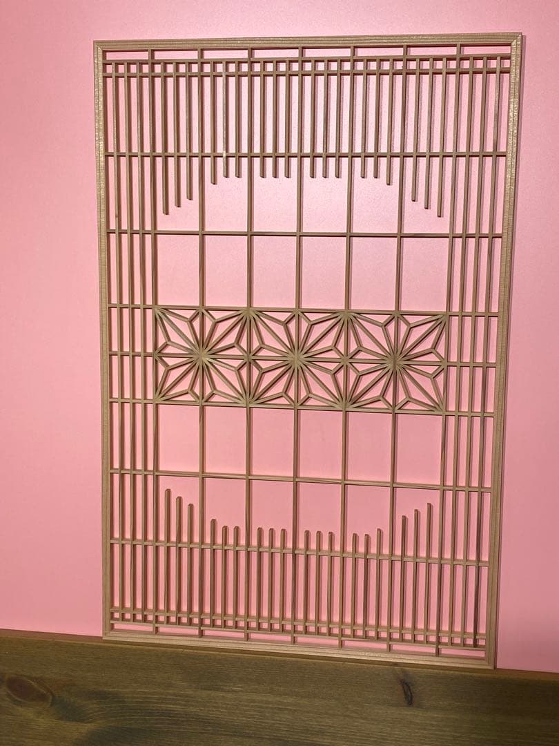 角麻柄組子細工パネル