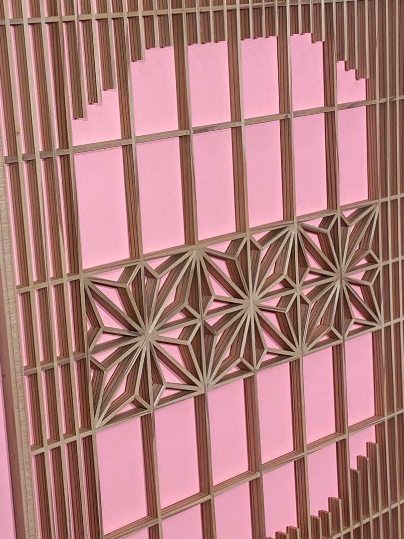 角麻柄組子細工パネル