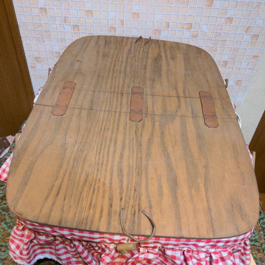 Longaberger Basket ライナー＆栞付・アンティーク シャビー