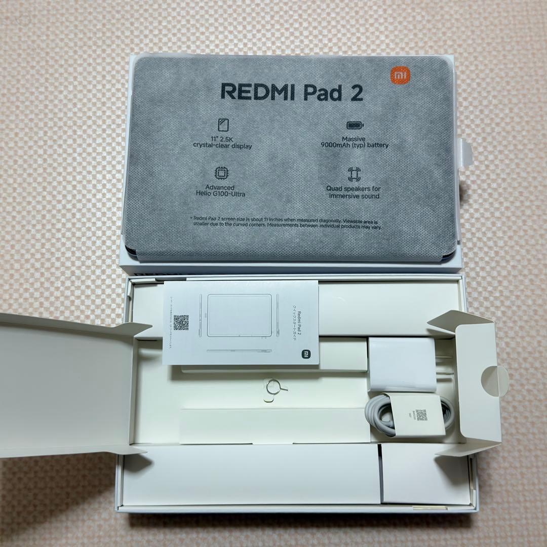 Androidタブレット本体 REDMI Pad 2 6GB + 128GB Lavender Purple