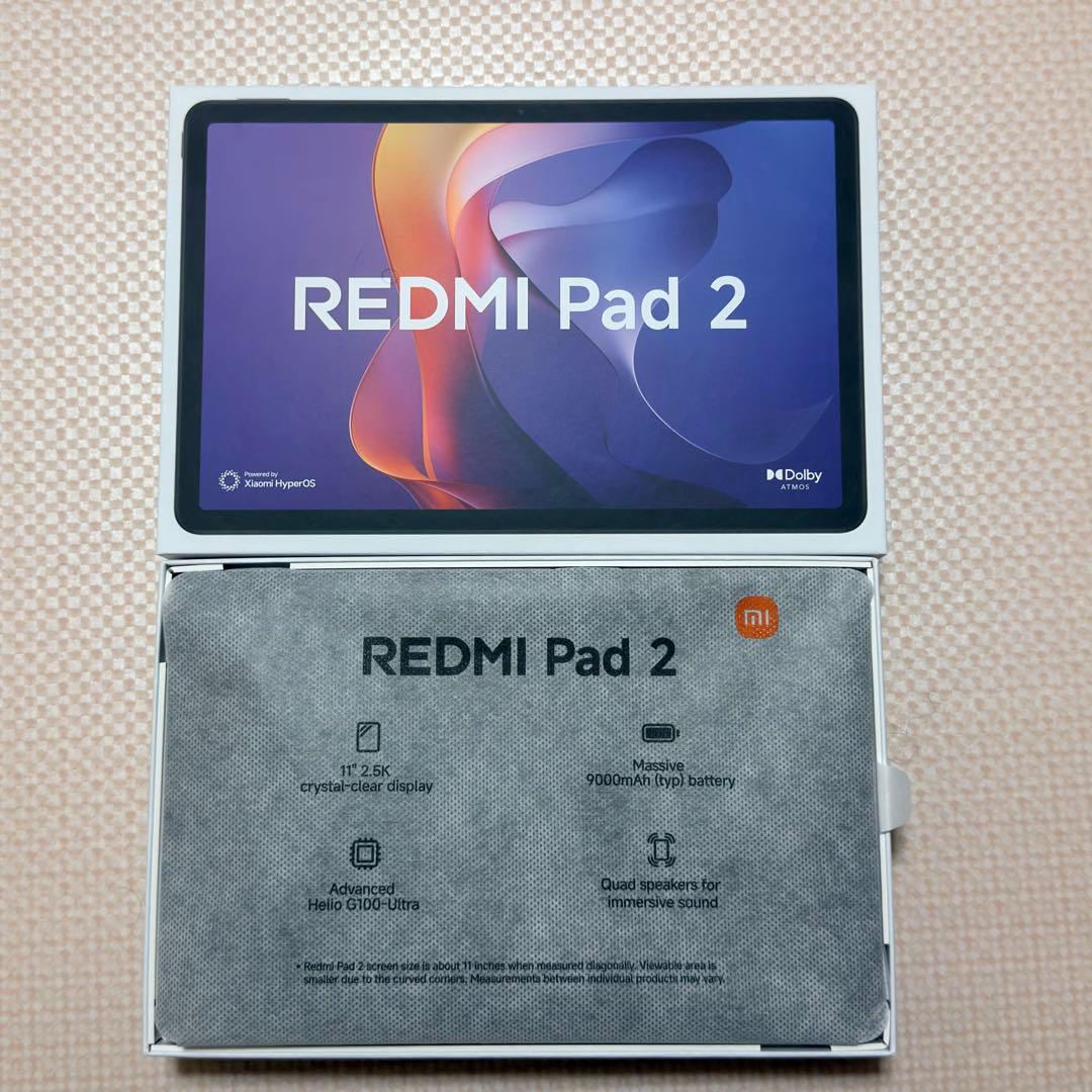 Androidタブレット本体 REDMI Pad 2 6GB + 128GB Lavender Purple