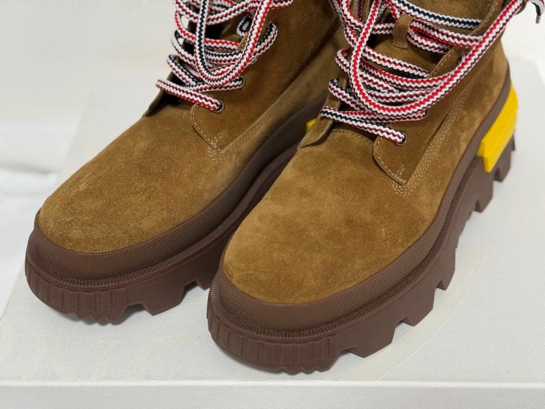 ほ*ん様 MONCLER ブラウン スエードアンクルブーツ　42 箱あり
