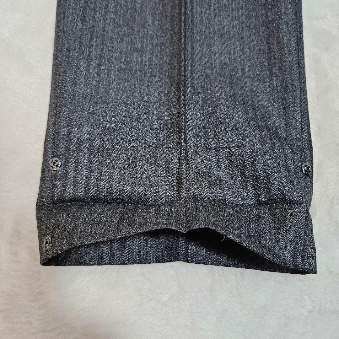 ✨極美品 タケオキクチ スーツ セットアップ グレー ストライプ ウール 3