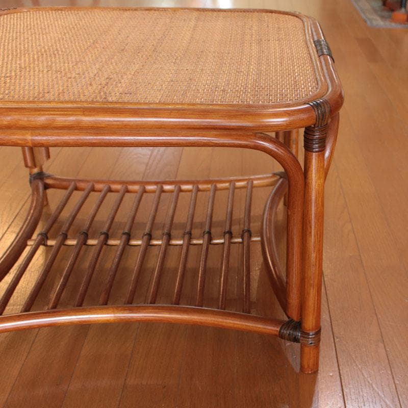 ラタンローテーブル 藤家具 ナチュラル センターテーブル 214-1344