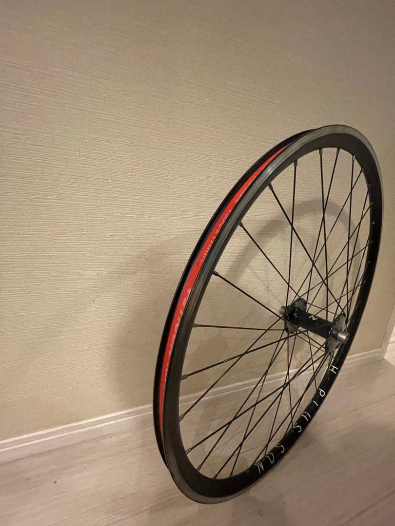 前後セット　H PLUS SON リム　フィルウッドハブ　完組ピストホイール