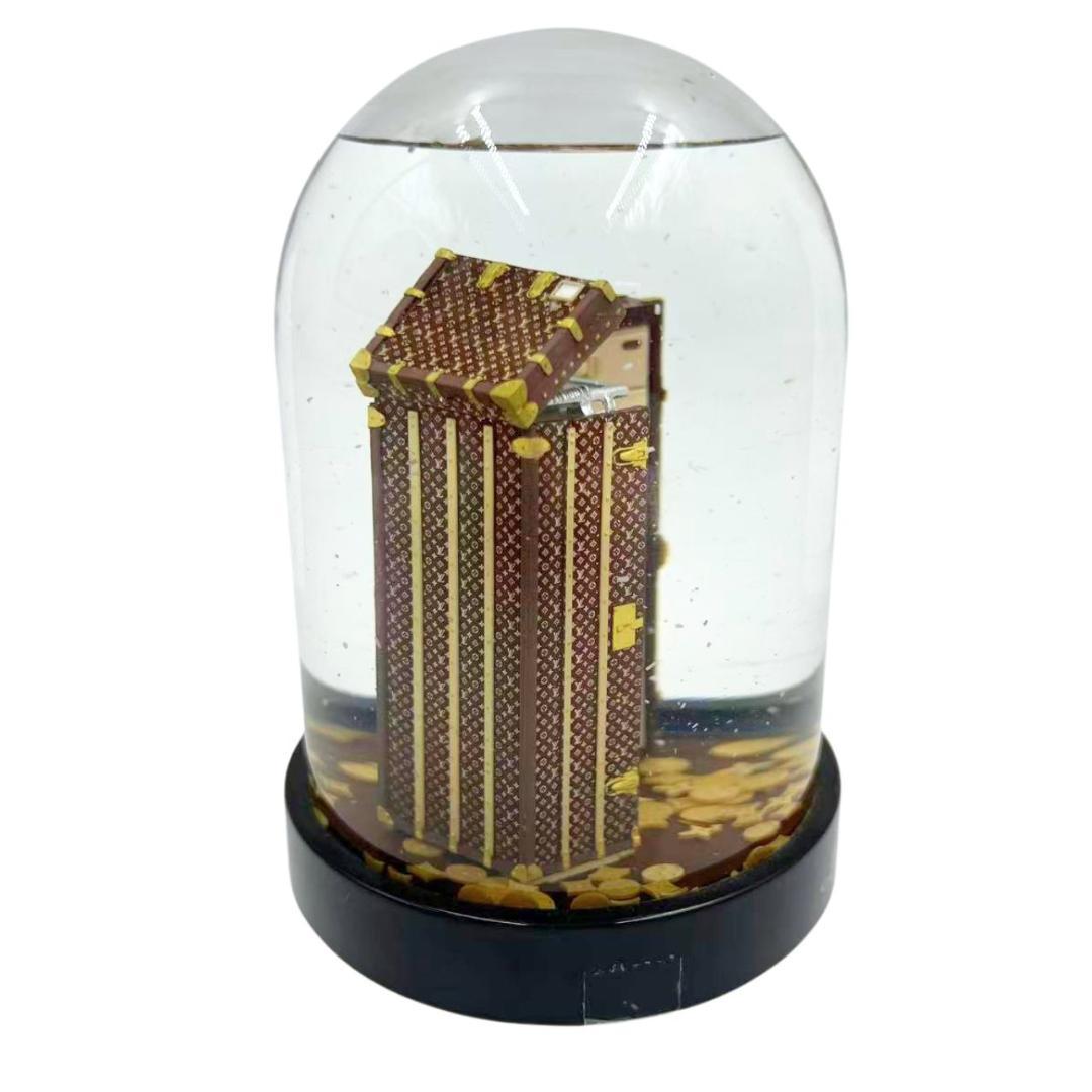 <希少>LOUIS VUITTON ヴィトン スノードーム トランク 置物