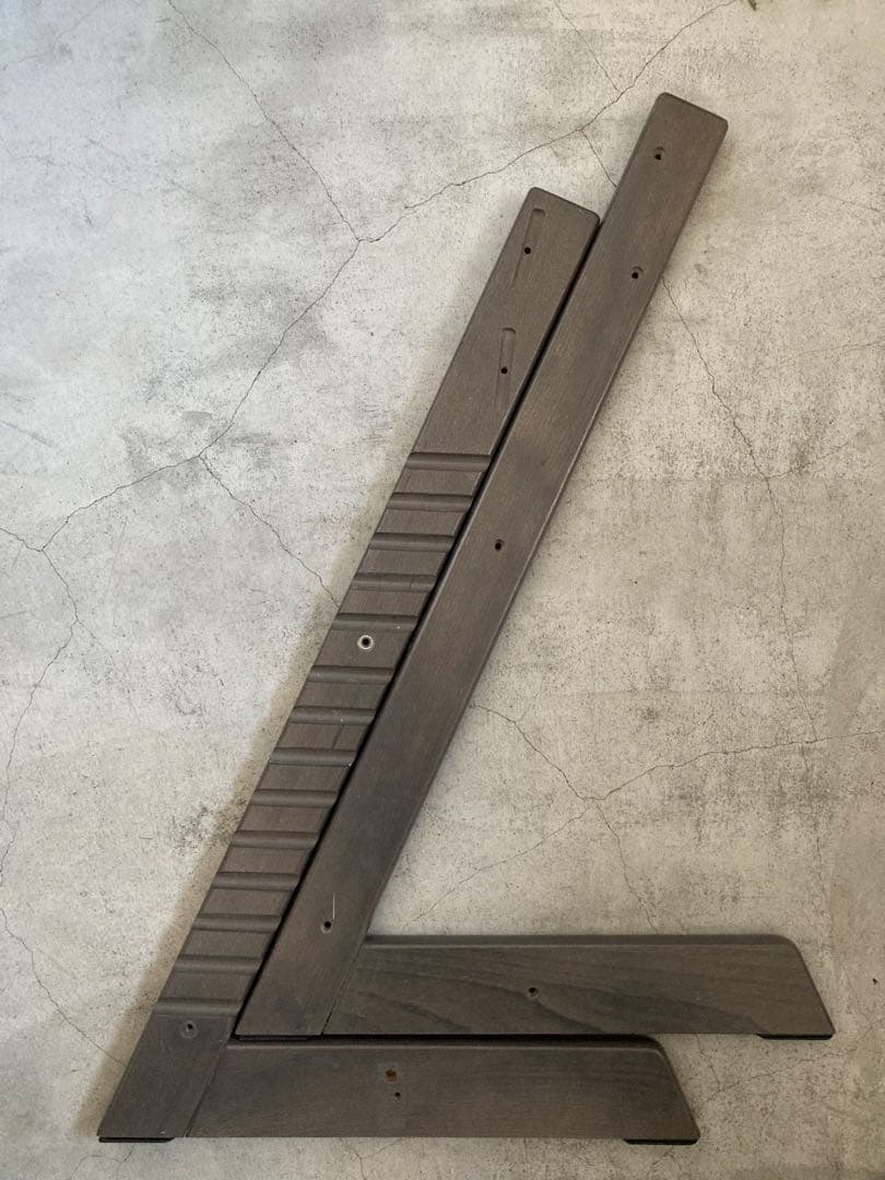 ストッケ　トリップトラップ　ヘイジーグレー　ベビーセット&トレイ付　S/N4