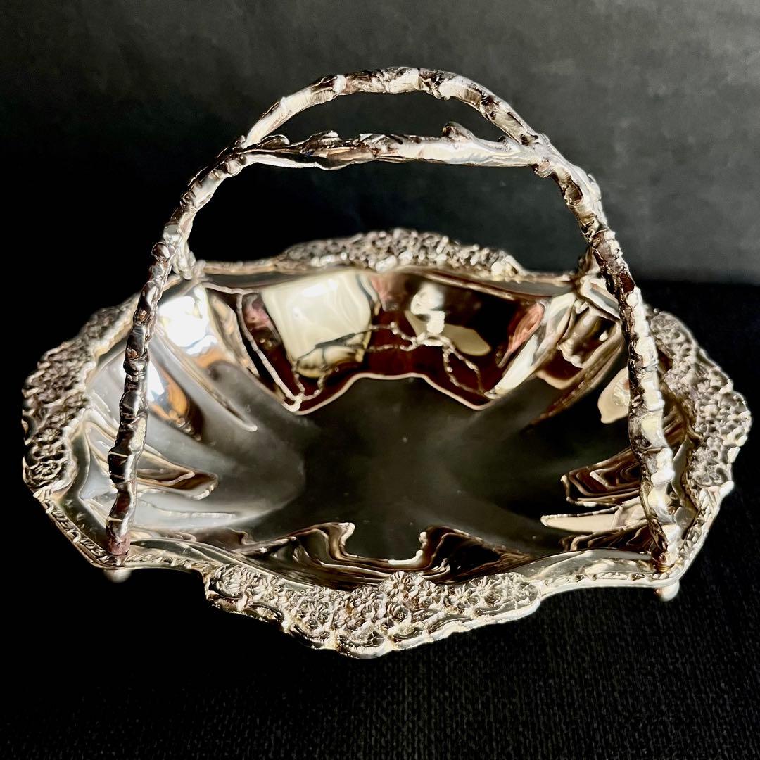 ★新品未使用★ Sheffield シルバープレート　菓子入れ