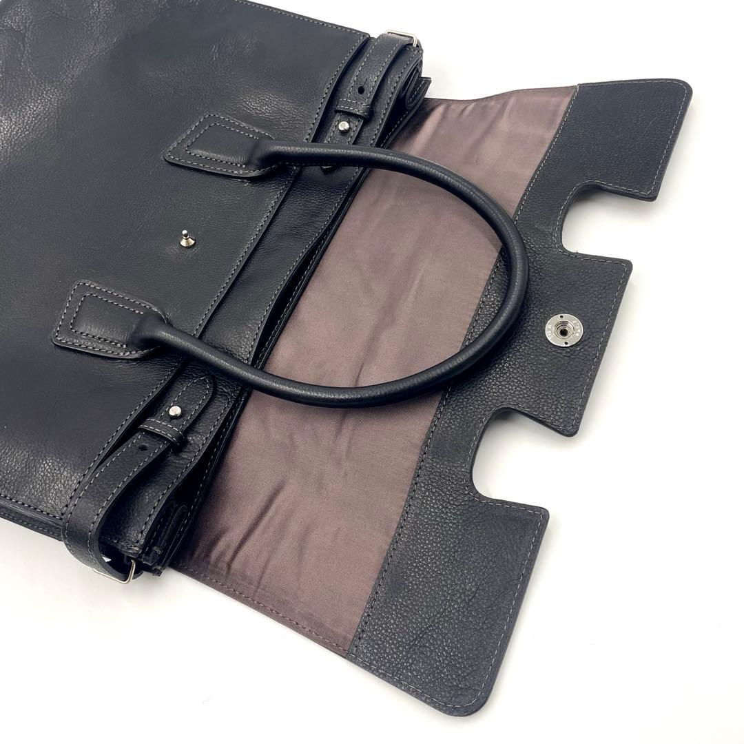 極美品✨ソメスサドル　グスト　ビジネスバッグ　トートバッグ　黒　本革　皇室御用達