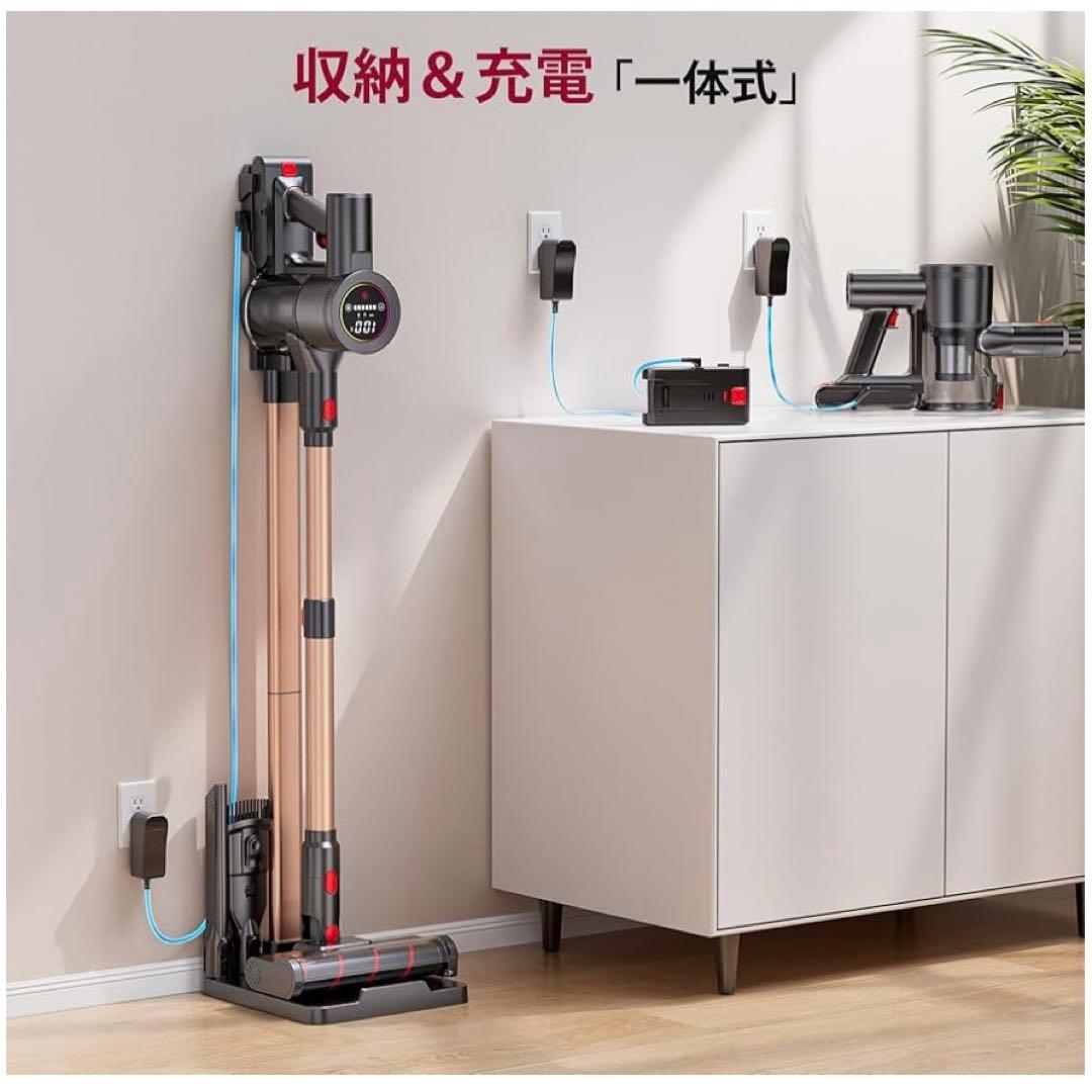 新品 コードレス掃除機 80Kpa超強力吸引 サイクロン 軽量 70分連続稼働