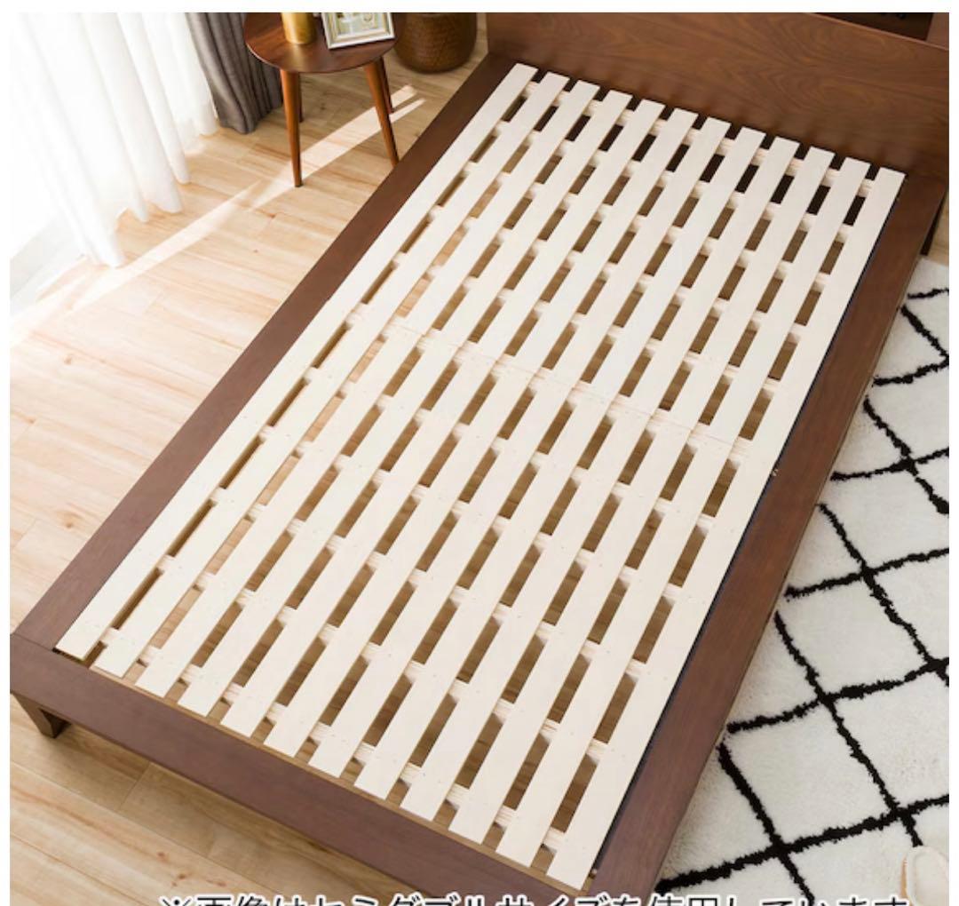 【18日16時まで出品】すのこクイーンベッドフレームブラウン