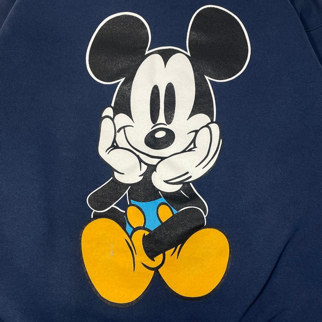 90s Disney MICKEY & CO. 青パンミッキー スウェット XL