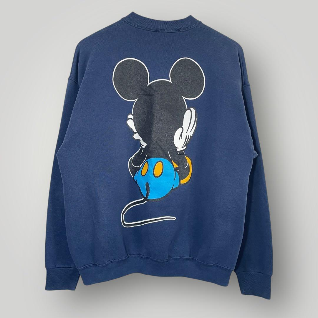 90s Disney MICKEY & CO. 青パンミッキー スウェット XL