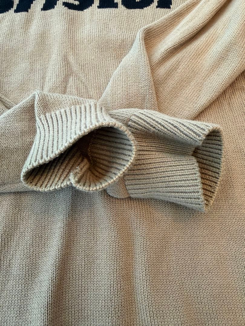 【交渉可】 Bristol ロゴ入り ニットセーター オリーブ