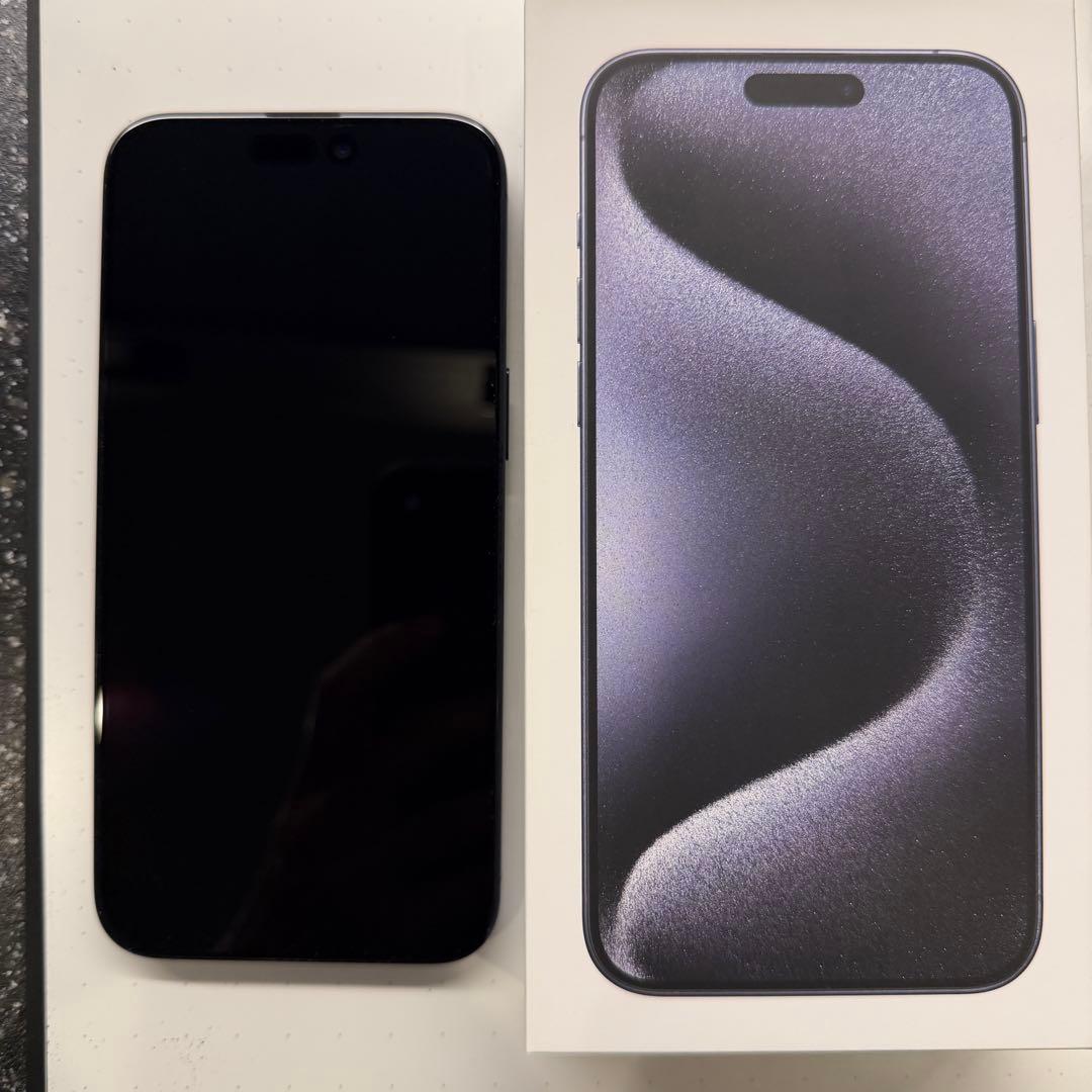 【訳あり】 iPhone15ProMax 512GB ブルーチタニウム 本体