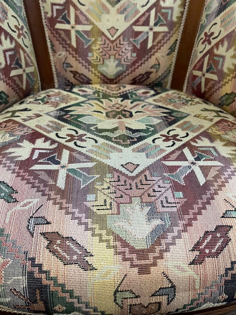 シングルソファ ② アンティーク インテリア イタリア 象嵌