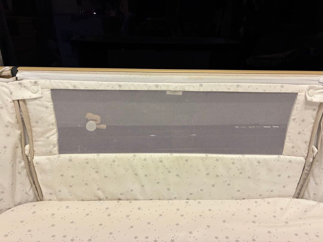 HZDMJベビーベッド(ベージュ)&IKEAのサイドポケット