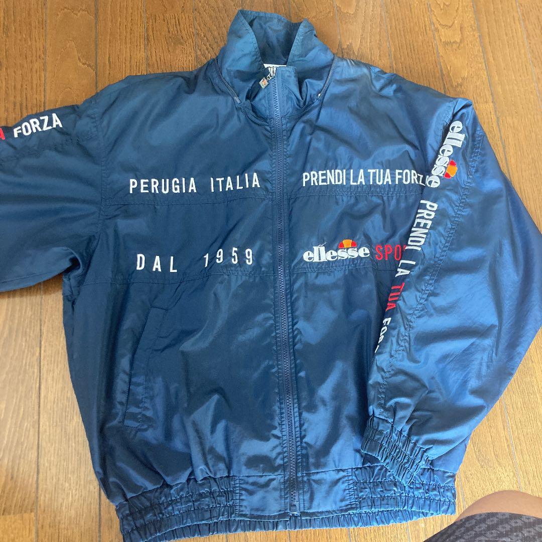 ellesse ウィンドブレーカー ネイビー Lサイズ 上下セット