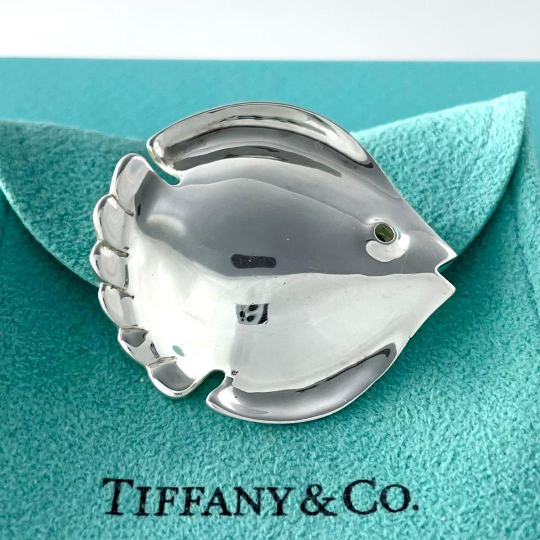 ティファニー 希少 1981 ラージ フィッシュ ブローチ シルバー RT1fe