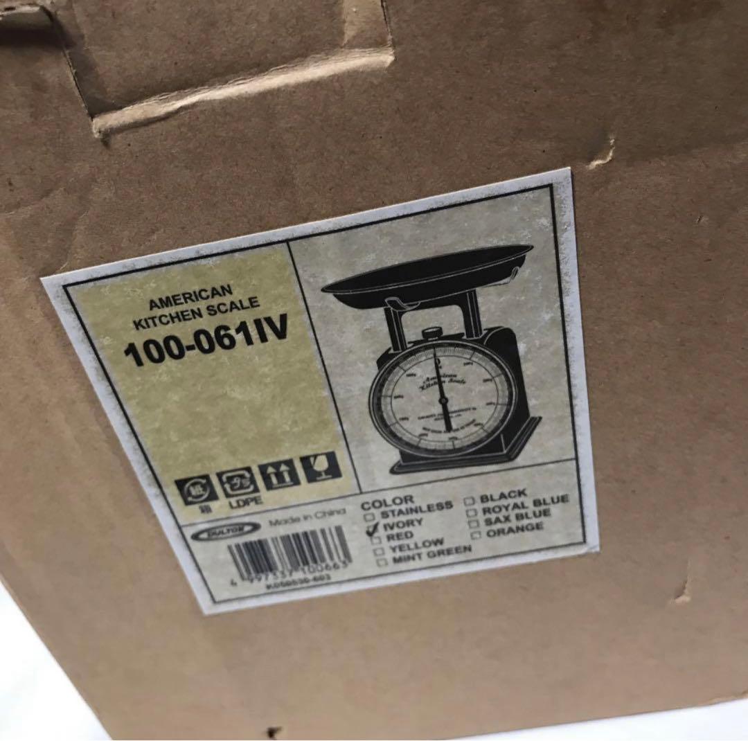 廃盤　大サイズ　DULTON アメリカン キッチンスケール アイボリー