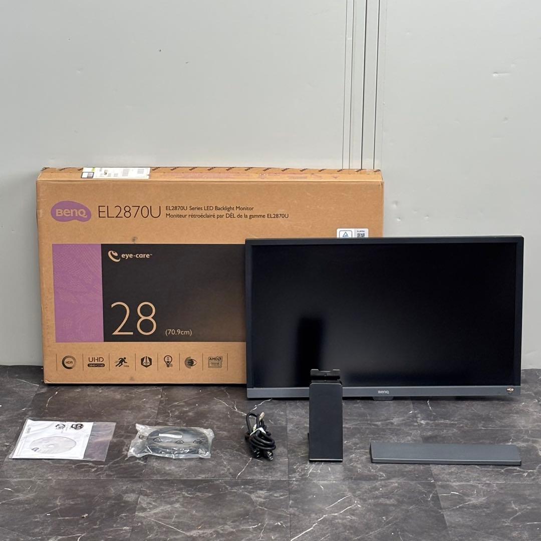 ＊送料込！美品！BenQ 28インチ 4K（UHD）液晶モニター EL2870U