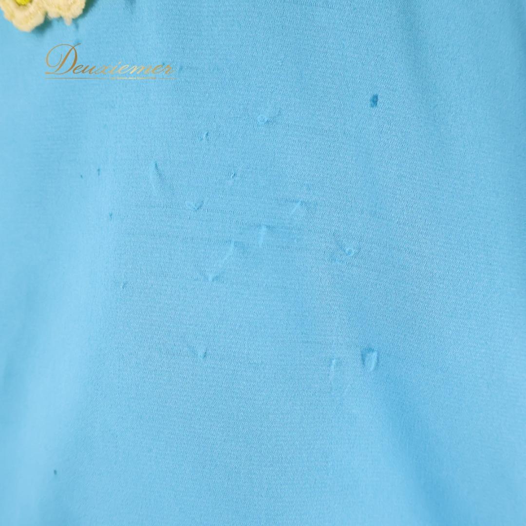 【社交ダンス衣装】ブルー ラテン ドレス ワンピース 水色 黄色 イエロー デモ