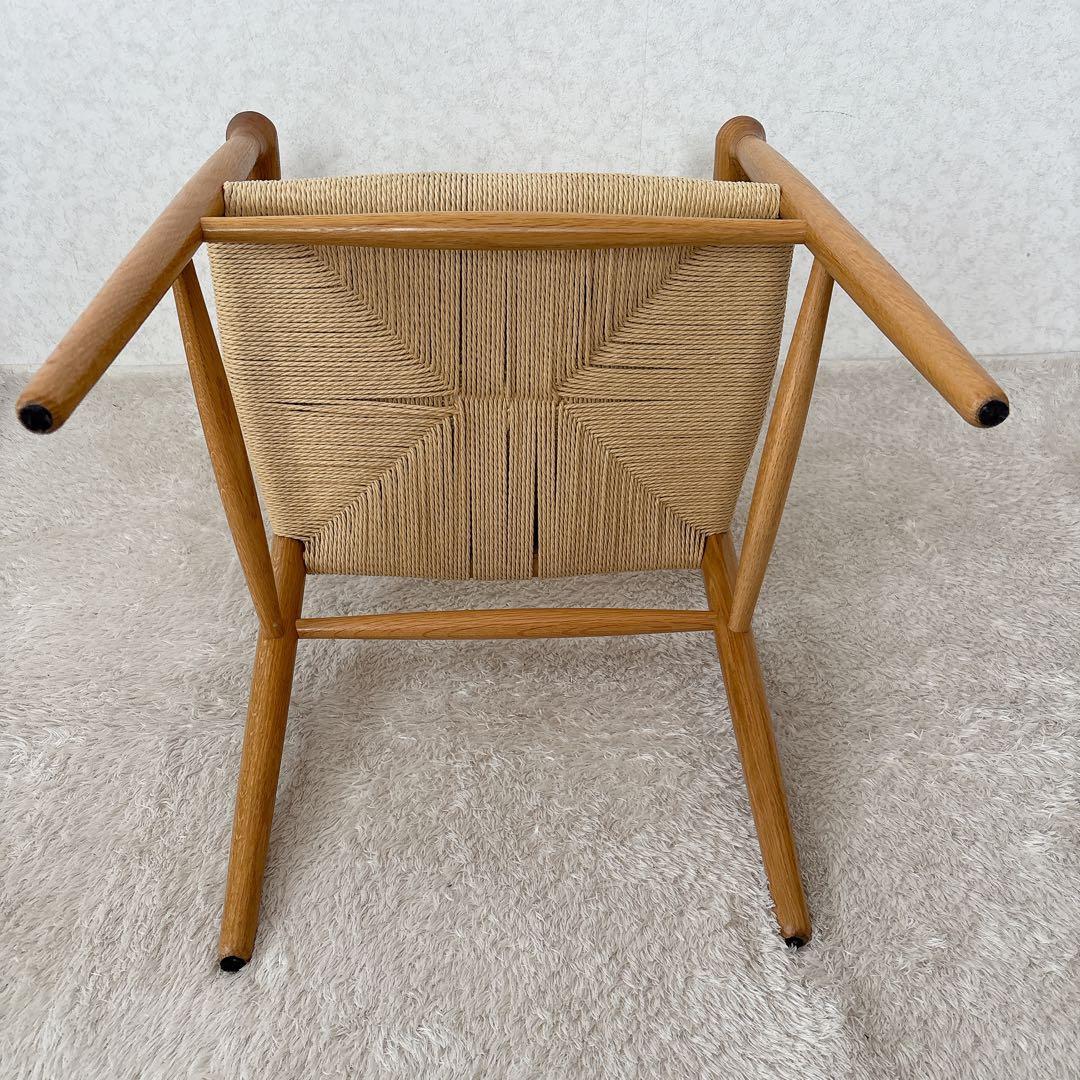 激人気】MUJI 無印良品 オーク材 ペーパーコード アームチェア