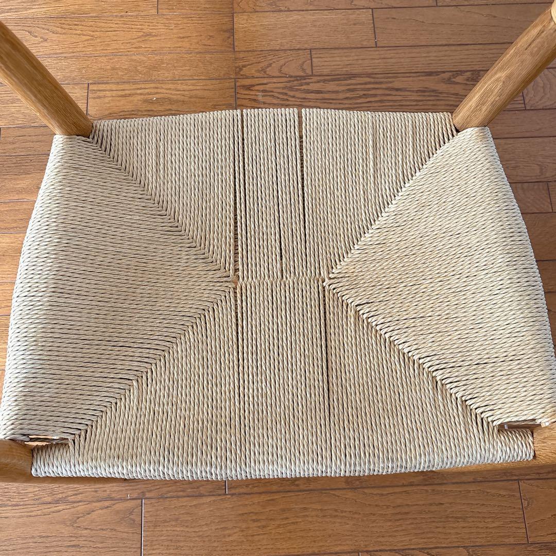 激人気】MUJI 無印良品 オーク材 ペーパーコード アームチェア