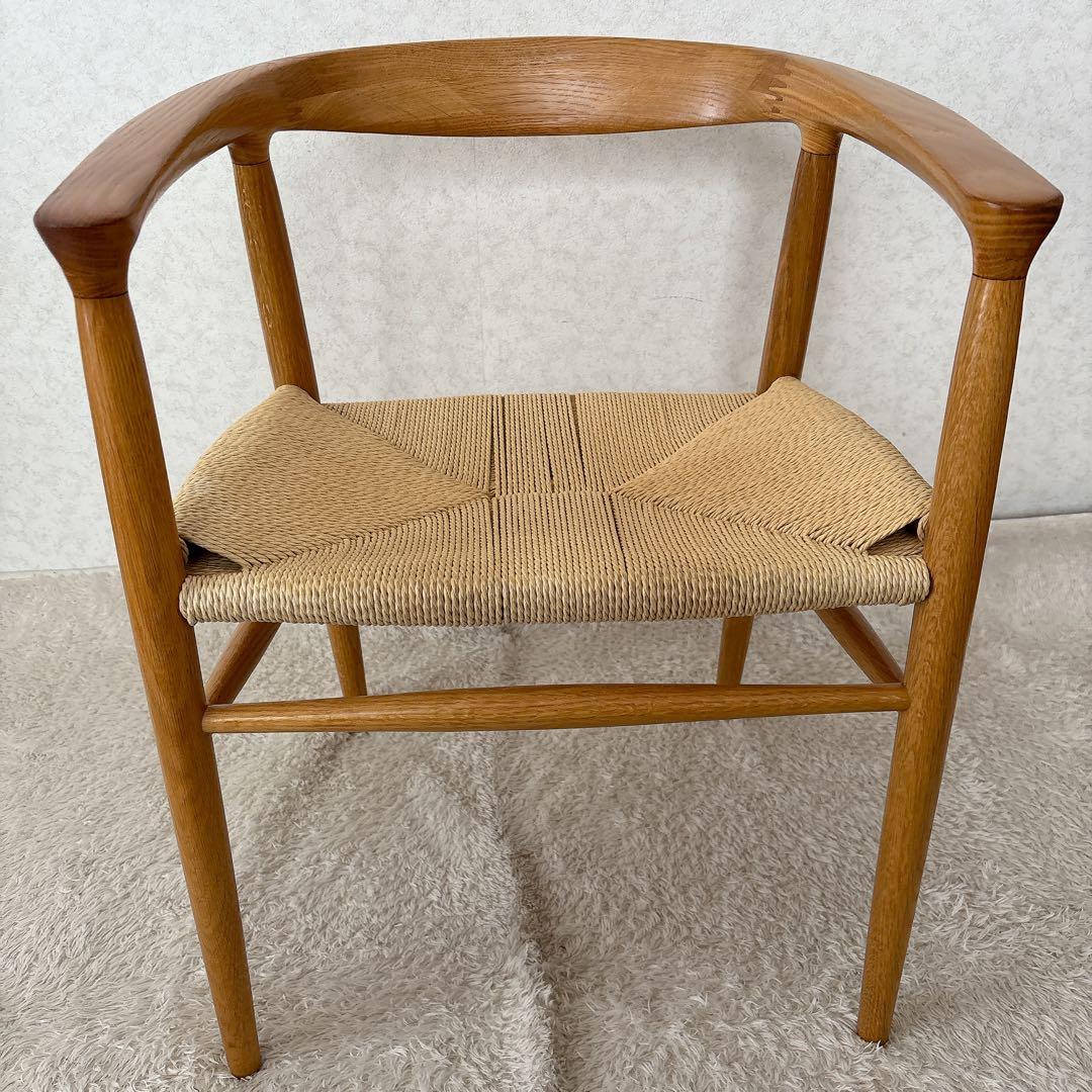 激人気】MUJI 無印良品 オーク材 ペーパーコード アームチェア