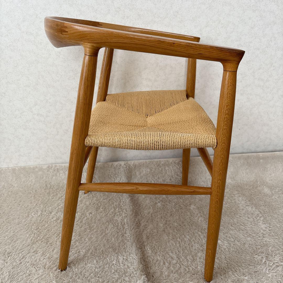 激人気】MUJI 無印良品 オーク材 ペーパーコード アームチェア