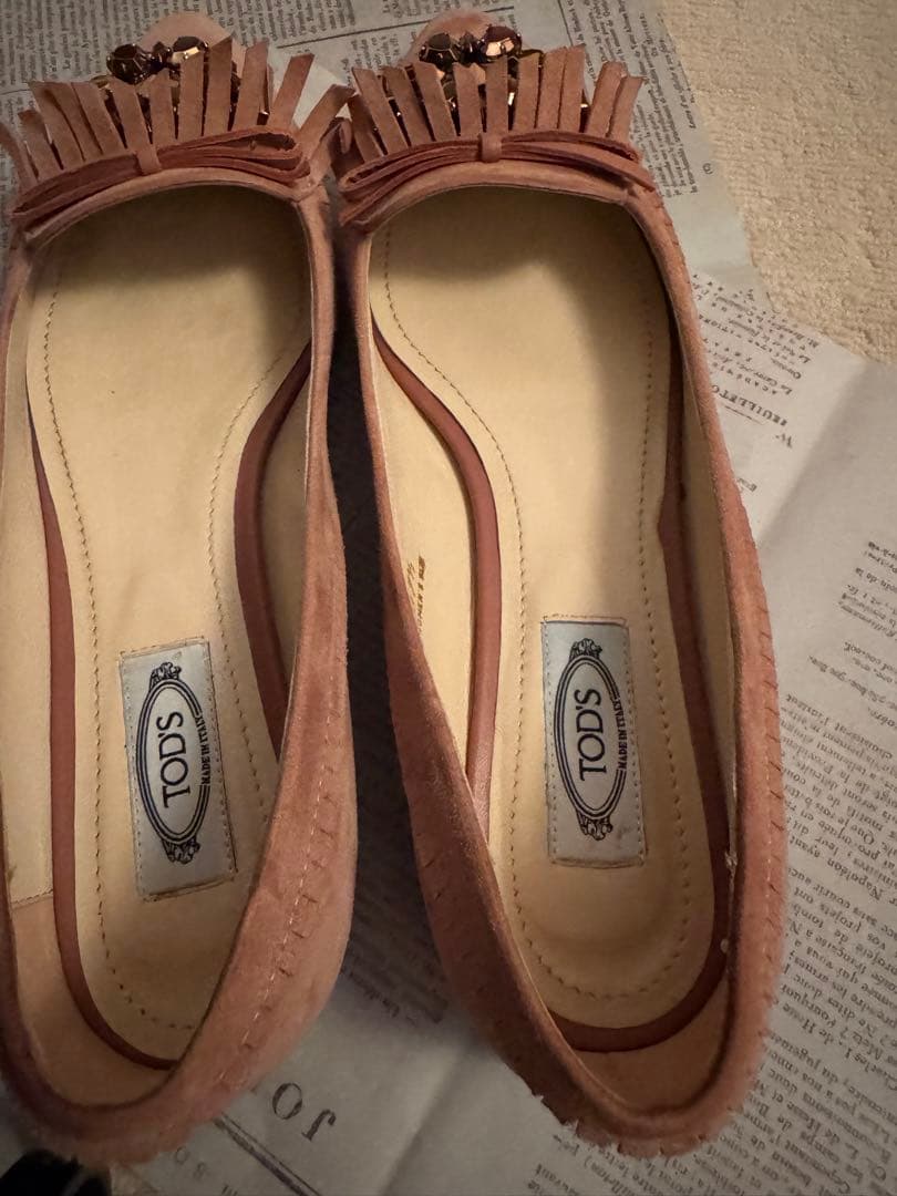 TOD'S フラットシューズ ピンク 37.5