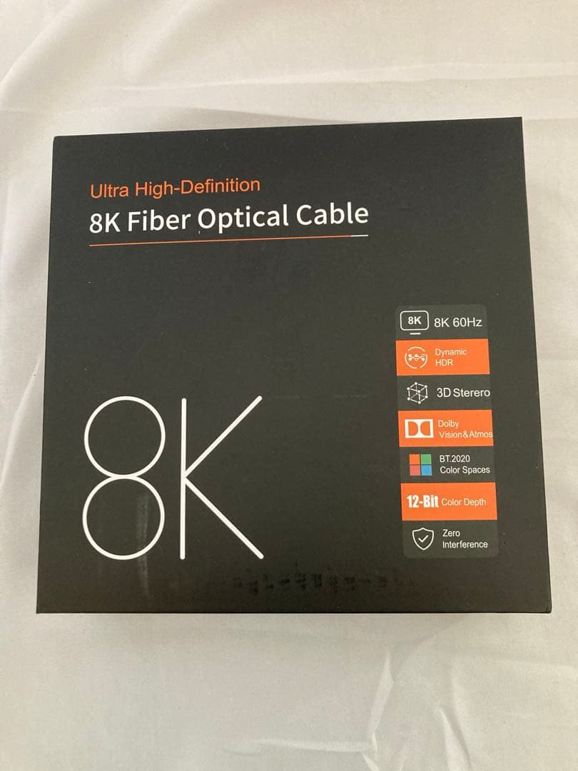 8K HDMI光ファイバーケーブル 20M 配管用