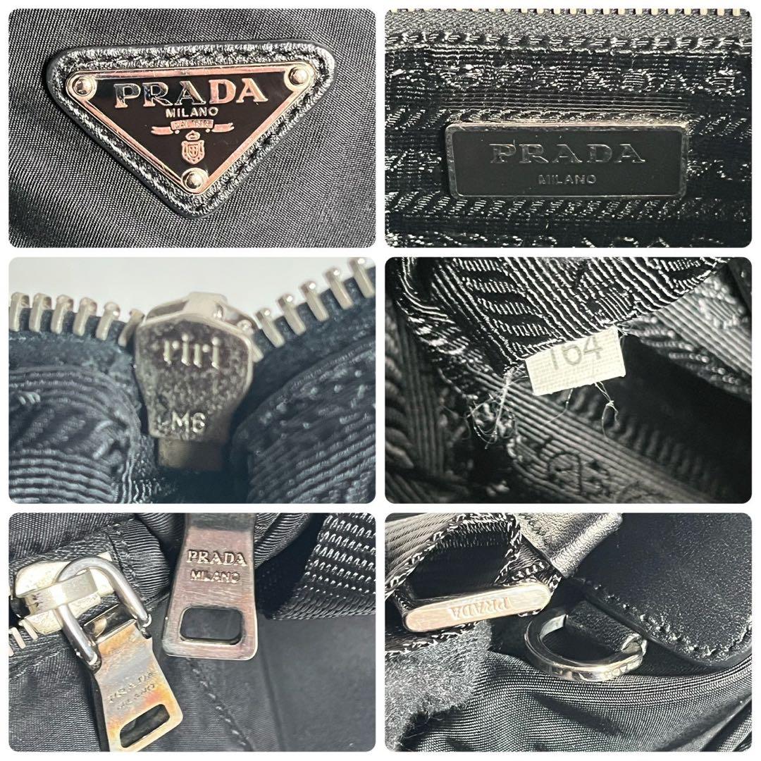 【超美品・使用感少ない】近年モデル プラダ ショルダーバッグ トライアングル 黒