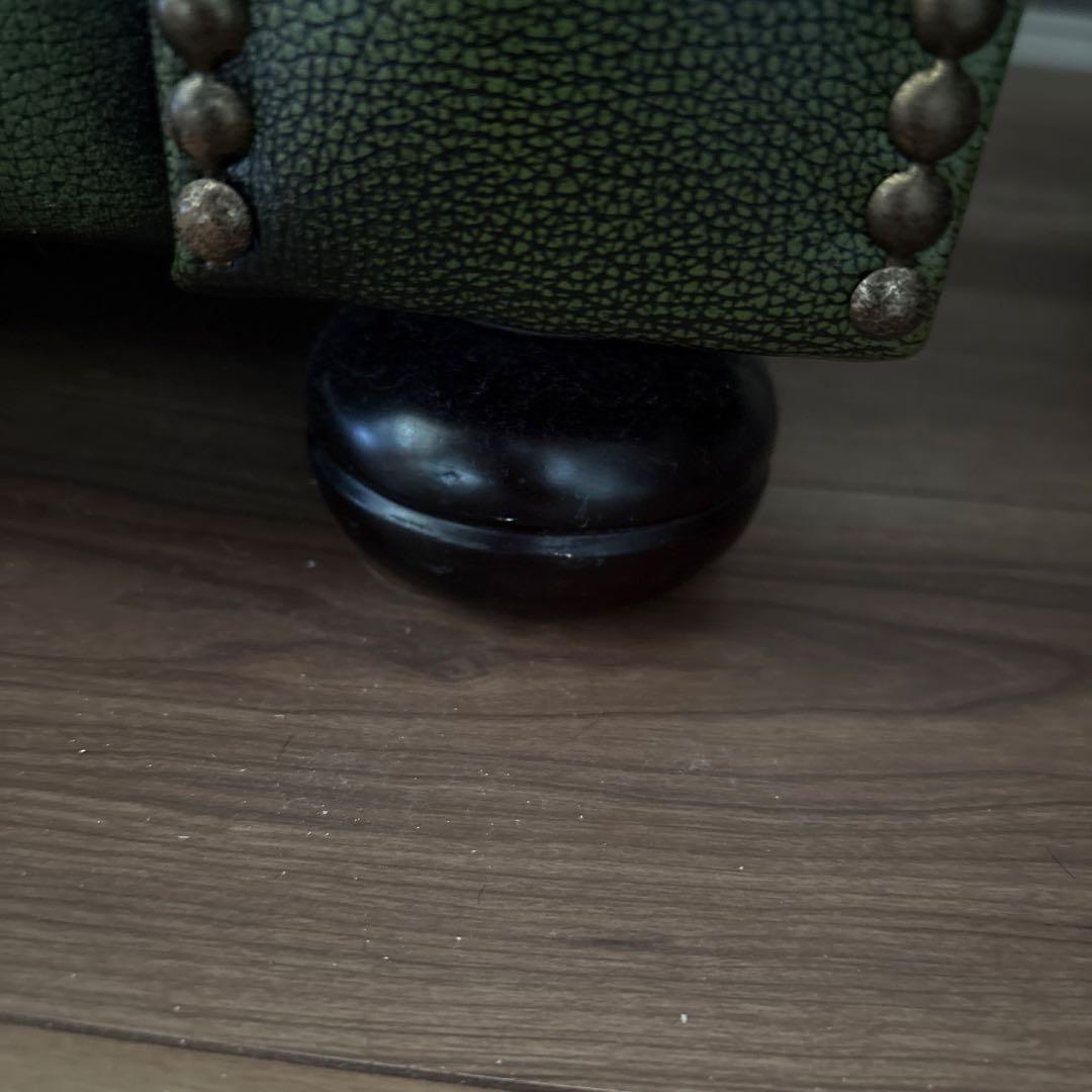 レア　アンティークソファ　グリーン