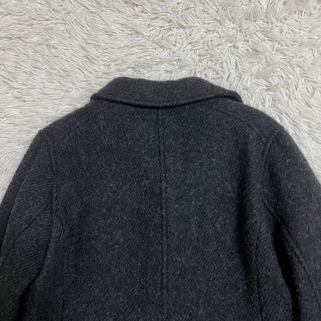 マーガレットハウエル ステンカラーウールショートコート グレー M