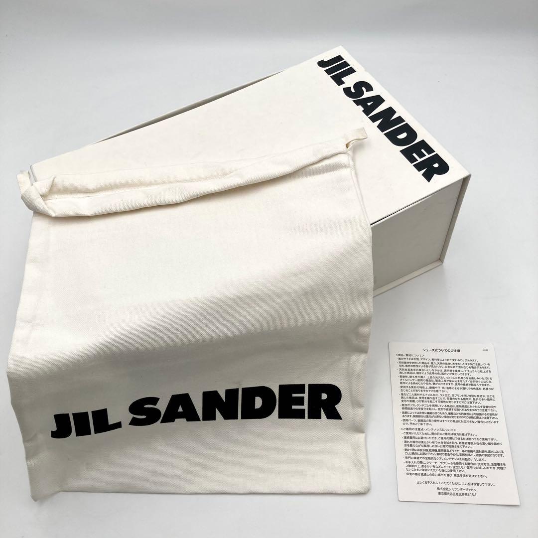 se✨ JIL SANDER クロスストラップサンダル 黒 レザー 37