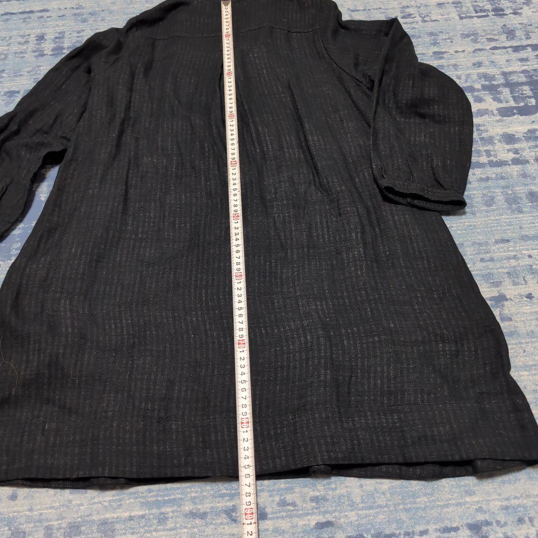黒ロングシャツ 長袖　タグ付き新品　わちふぃーるど