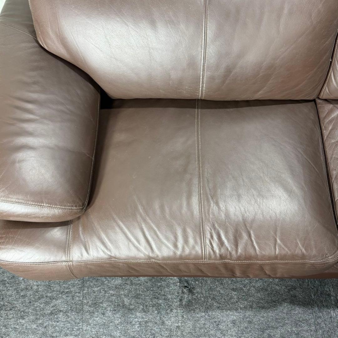 ニトリ ソファ 3人掛け 合皮 ブラウン Nポケット d5007 NITORI