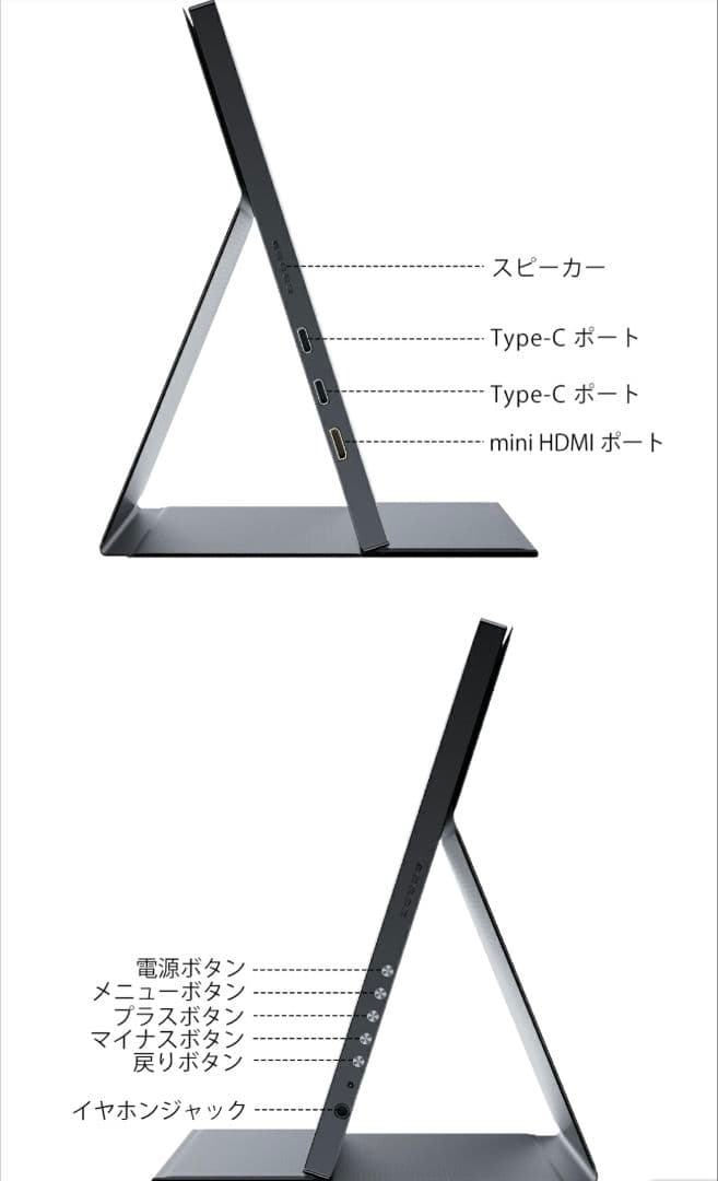 【ほぼ未使用】UPERFECT 14インチ タッチモニター（箱＆付属品付き）