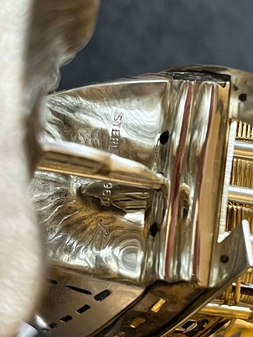 銀製　STARLING SILVER960 関工芸 宝船 SEKI
