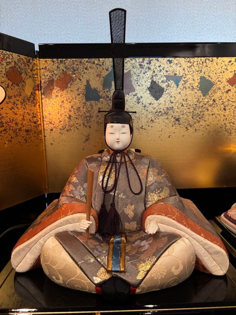 木目込み雛人形10人飾り