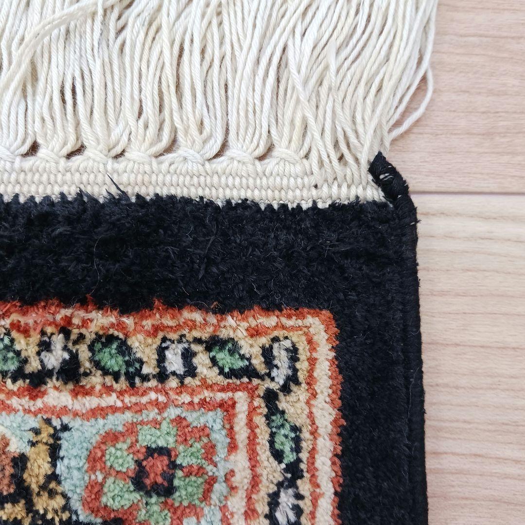 Y3319 高級インド絨毯 シルク×コットン 手織り 大判269×186㎝