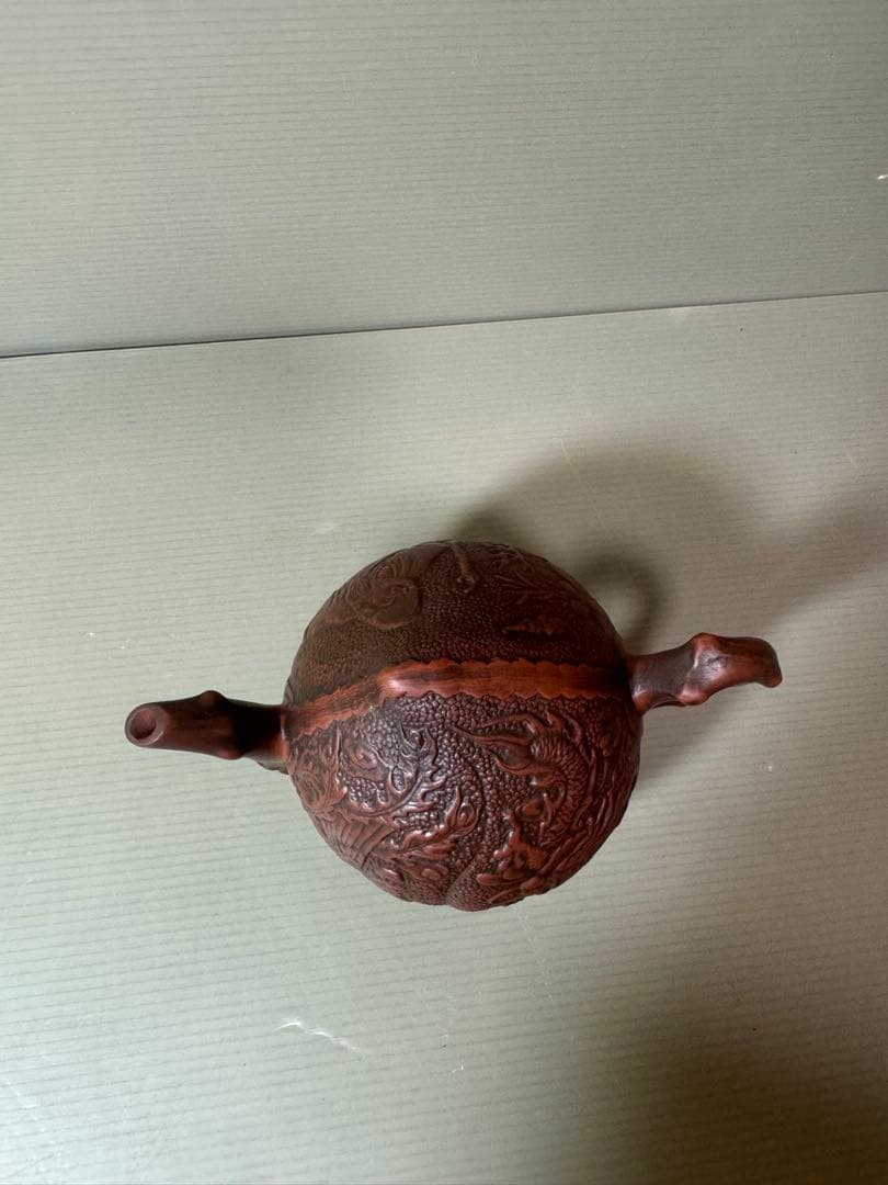 2866 中国茶器 桃型 水滴急須 急須