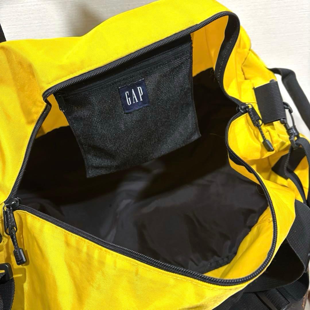 希少 00s 黄 黒 OLD GAP オールドギャップ ボストン ドラム バッグ